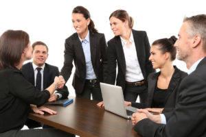 Meeting Gruppe Anzug
