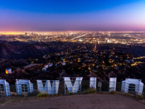 Blick auf LA von Hollywood aus